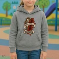 Wake Me Up When Its Halloween Funny Skeleton Coffin Kids Hoodie thumb 3
