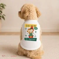 Wake Me Up When It's Christmas Monkey Cute Doggie Tank thumb 2