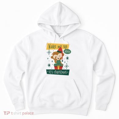 Wake Me Up When It's Christmas Monkey Cute Hoodie