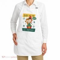 Wake Me Up When It's Christmas Monkey Cute Apron thumb 2
