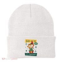 Wake Me Up When It's Christmas Monkey Cute Beanie thumb 0