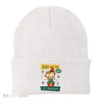 Wake Me Up When It's Christmas Monkey Cute Beanie thumb 0