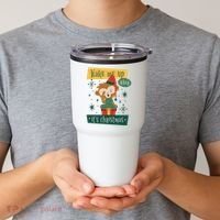 Wake Me Up When It's Christmas Monkey Cute Tumbler thumb 2