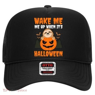 Wake Me Up When It's Design Halloween Sloth Gift Hat