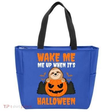 Wake Me Up When It's Design Halloween Sloth Gift Tote Bag
