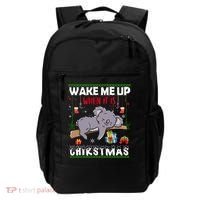 Wake Me Up When It's Christmas Koala Lover Xmas Funny Gift Backpack thumb 0