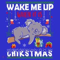 Wake Me Up When It's Christmas Koala Lover Xmas Funny Gift Women's Tank Top thumb 5