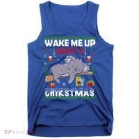 Wake Me Up When It's Christmas Koala Lover Xmas Funny Gift Tank Top thumb 0