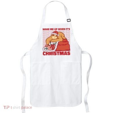 Wake Me Up When It's Christmas Sleeping Sloth Apron