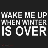 Wake Me Up When Winter Is Over Golf Towel thumb 3