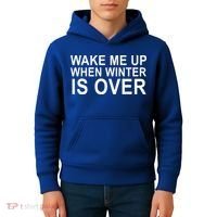 Wake Me Up When Winter Is Over Kids Hoodie thumb 4