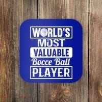 World Most Valuable Bocce Ball Player Bocce Ball Gift Coaster thumb 0