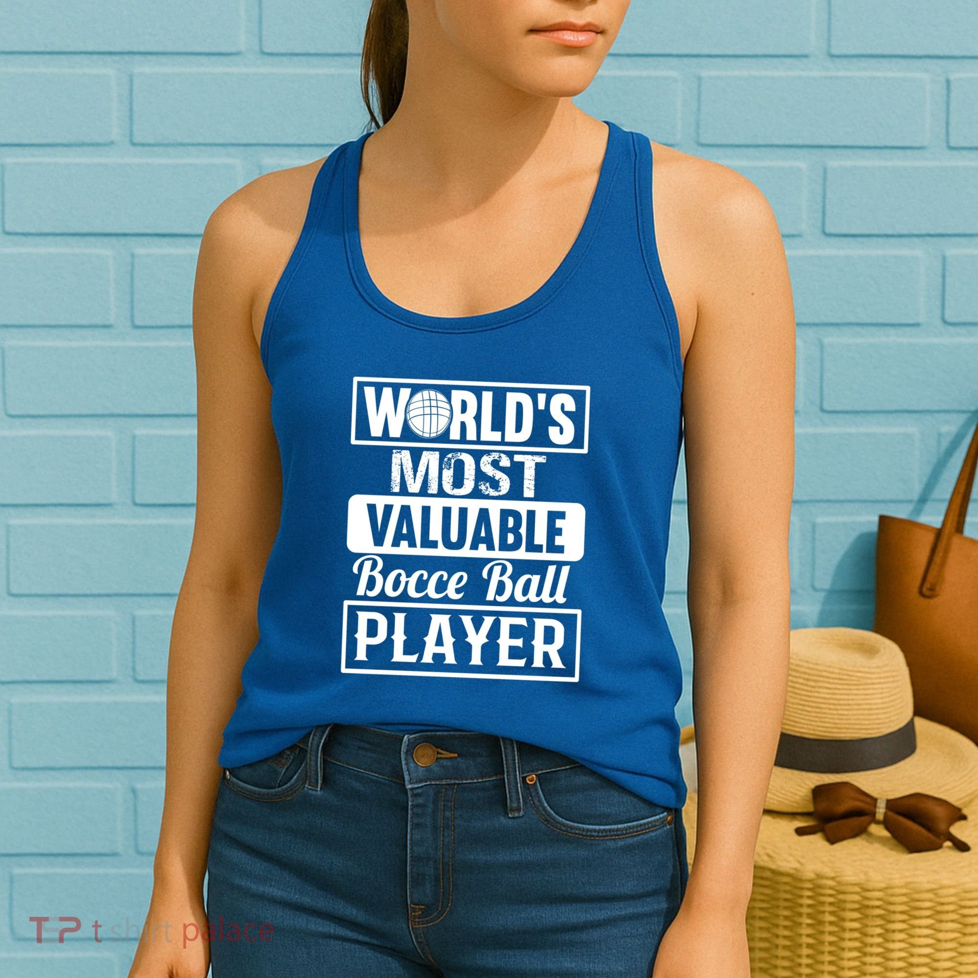 World Most Valuable Bocce Ball Player Bocce Ball Gift Women's Tank Top