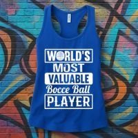 World Most Valuable Bocce Ball Player Bocce Ball Gift Women's Tank Top thumb 3