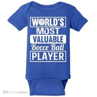 World Most Valuable Bocce Ball Player Bocce Ball Gift Baby Bodysuit