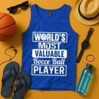 World Most Valuable Bocce Ball Player Bocce Ball Gift Tank Top thumb 4