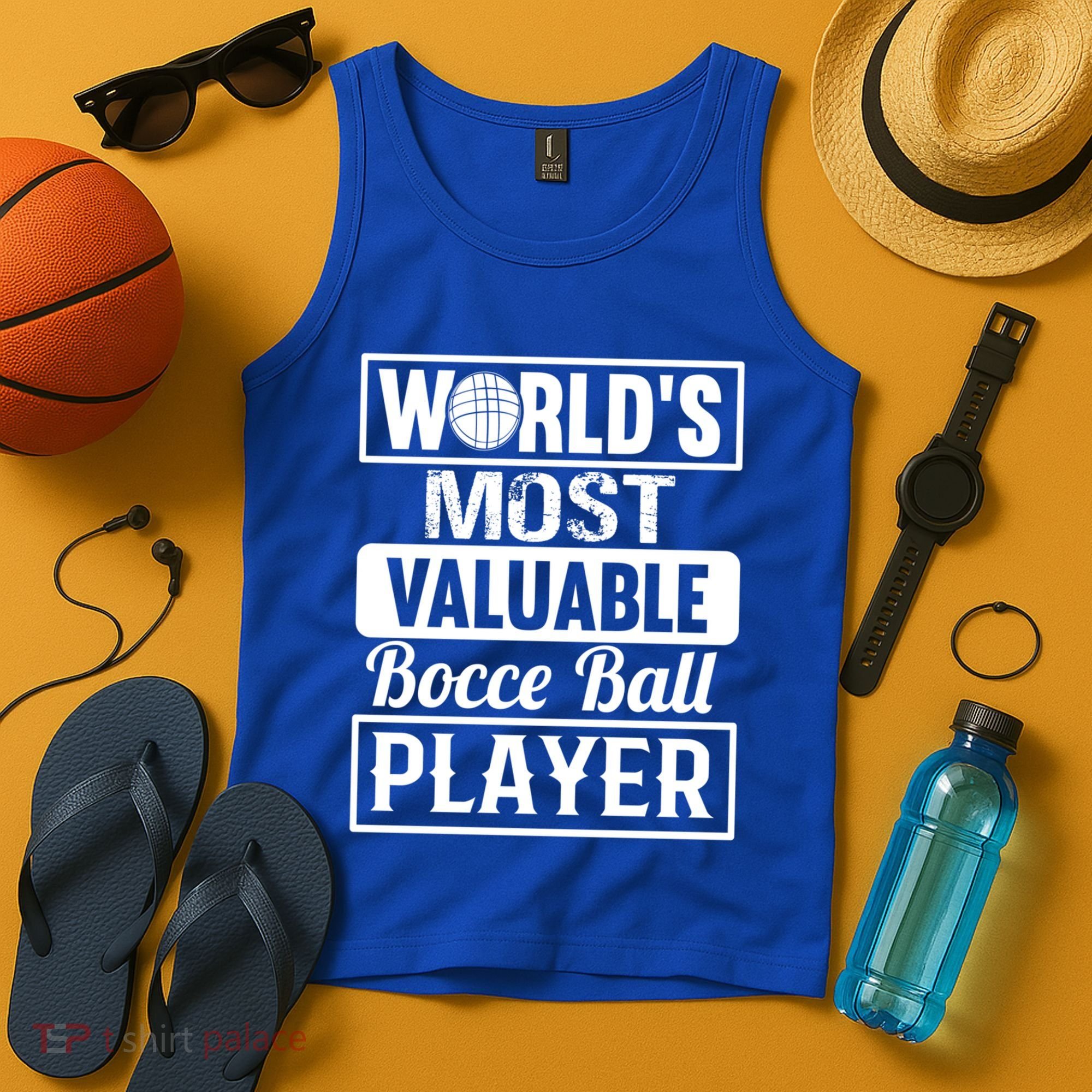 World Most Valuable Bocce Ball Player Bocce Ball Gift Tank Top