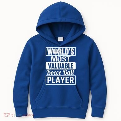 World Most Valuable Bocce Ball Player Bocce Ball Gift Kids Hoodie
