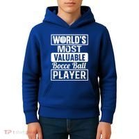 World Most Valuable Bocce Ball Player Bocce Ball Gift Kids Hoodie thumb 4