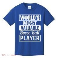 World Most Valuable Bocce Ball Player Bocce Ball Gift Kids T-Shirt thumb 0