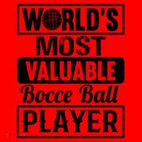World Most Valuable Bocce Ball Player Bocce Ball Gift Santa Hat thumb 1