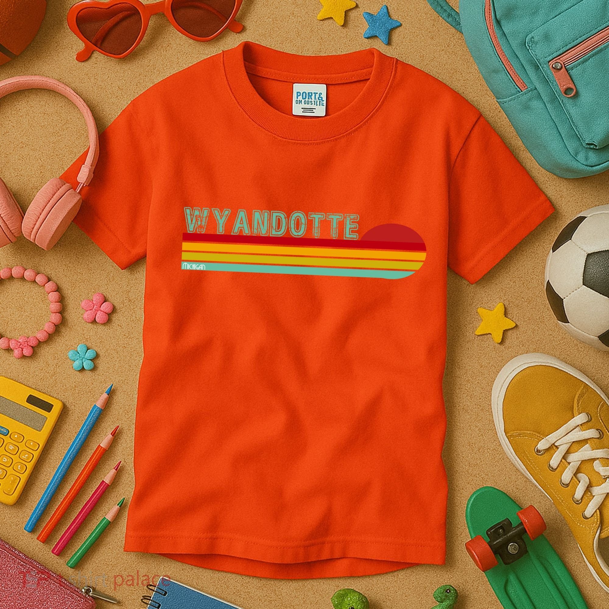 Wyandotte Michigan Kids T-Shirt