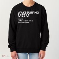 Wakesurfing Mom Wakeboard Wakeboarding Wakesurf Surf Board Meaningful Gift Women's Sweatshirt thumb 0