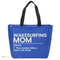 Wakesurfing Mom Wakeboard Wakeboarding Wakesurf Surf Board Meaningful Gift Tote Bag thumb 0
