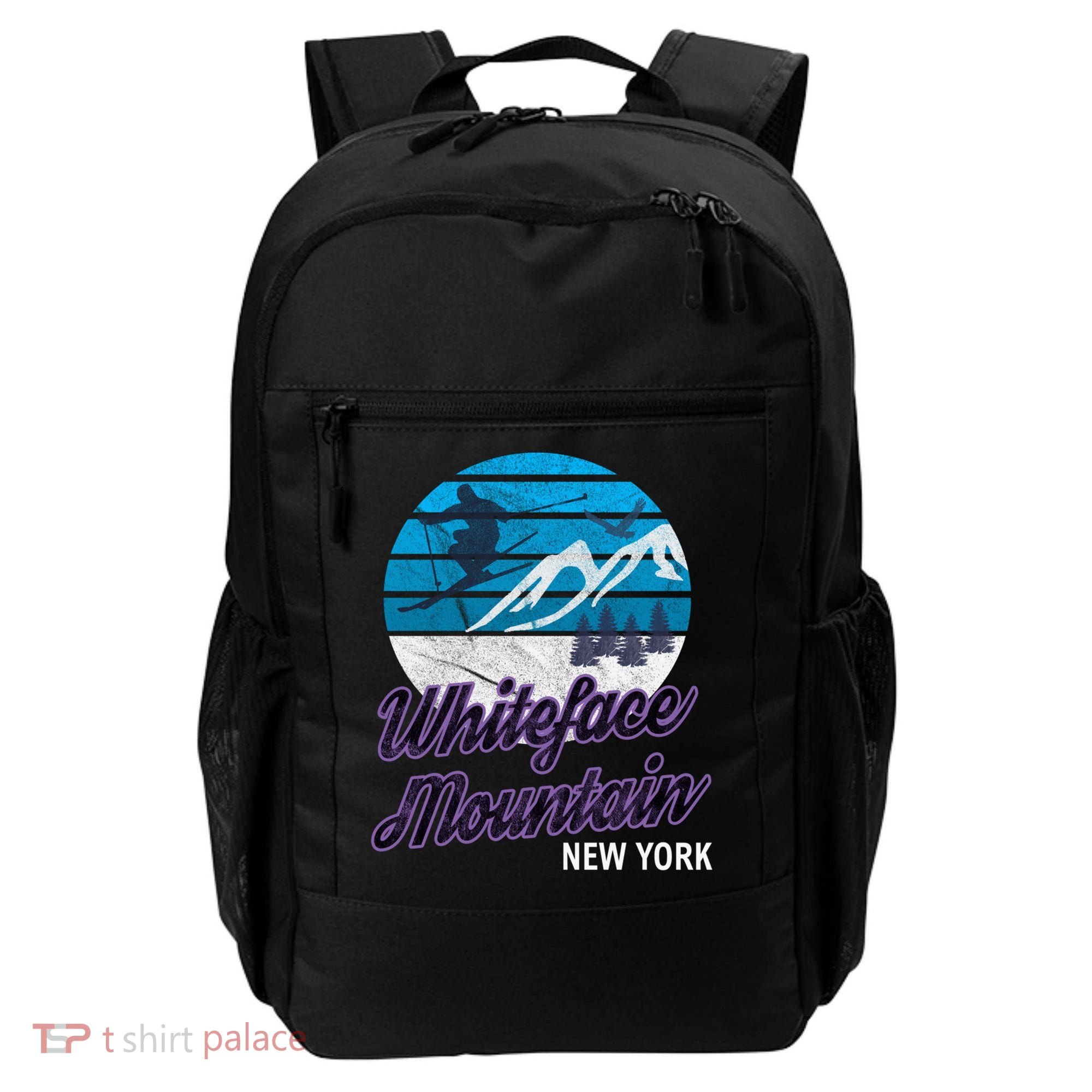 Whiteface Mountain Wilmington Ny Usa Skiing Snowboarding Gift Backpack