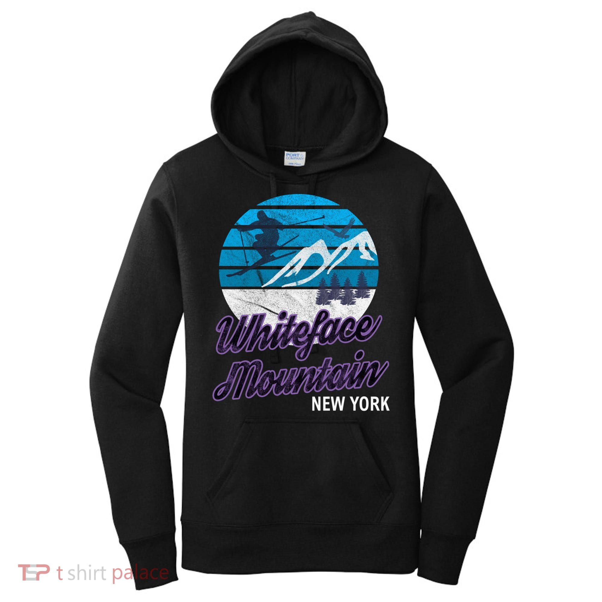 Whiteface Mountain Wilmington Ny Usa Skiing Snowboarding Gift Women's Hoodie