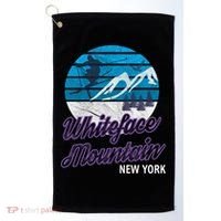Whiteface Mountain Wilmington Ny Usa Skiing Snowboarding Gift Golf Towel thumb 0