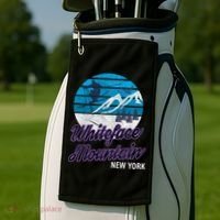 Whiteface Mountain Wilmington Ny Usa Skiing Snowboarding Gift Golf Towel thumb 2