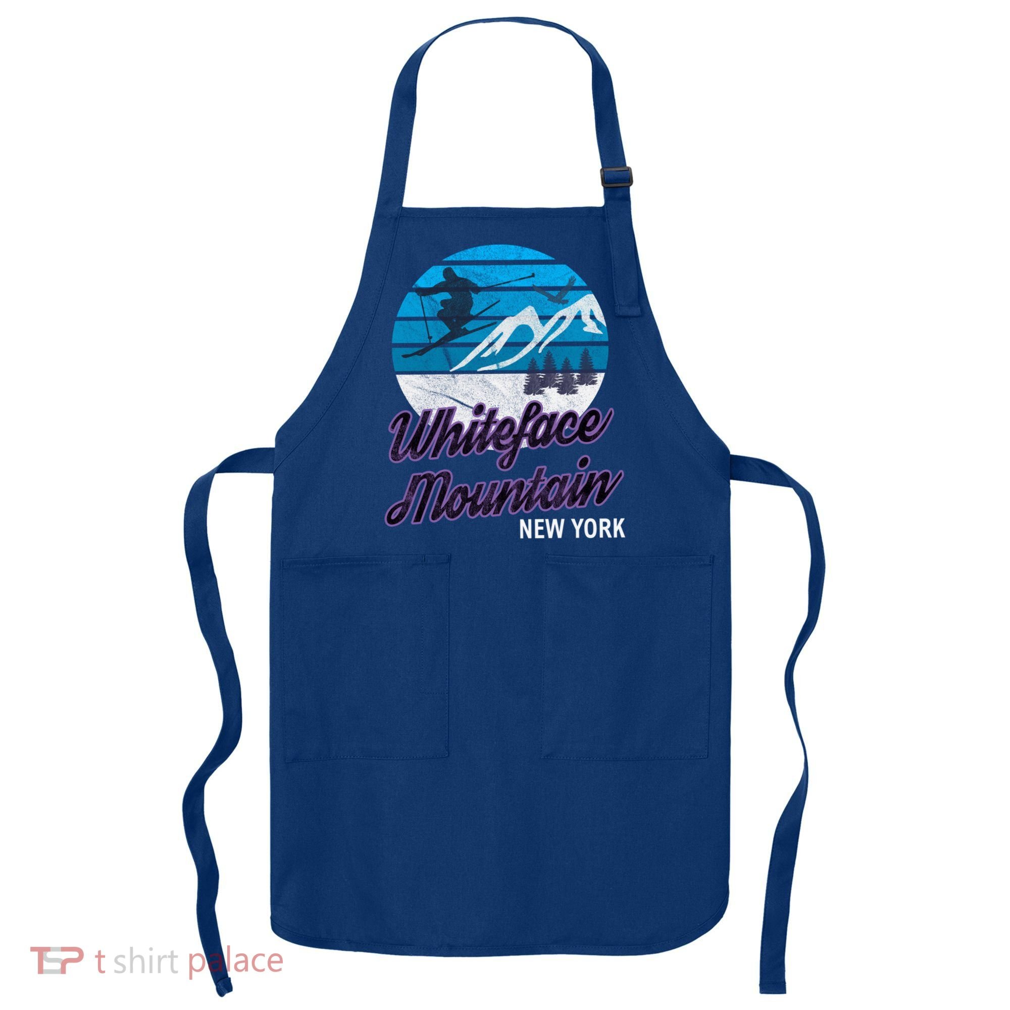 Whiteface Mountain Wilmington Ny Usa Skiing Snowboarding Gift Apron