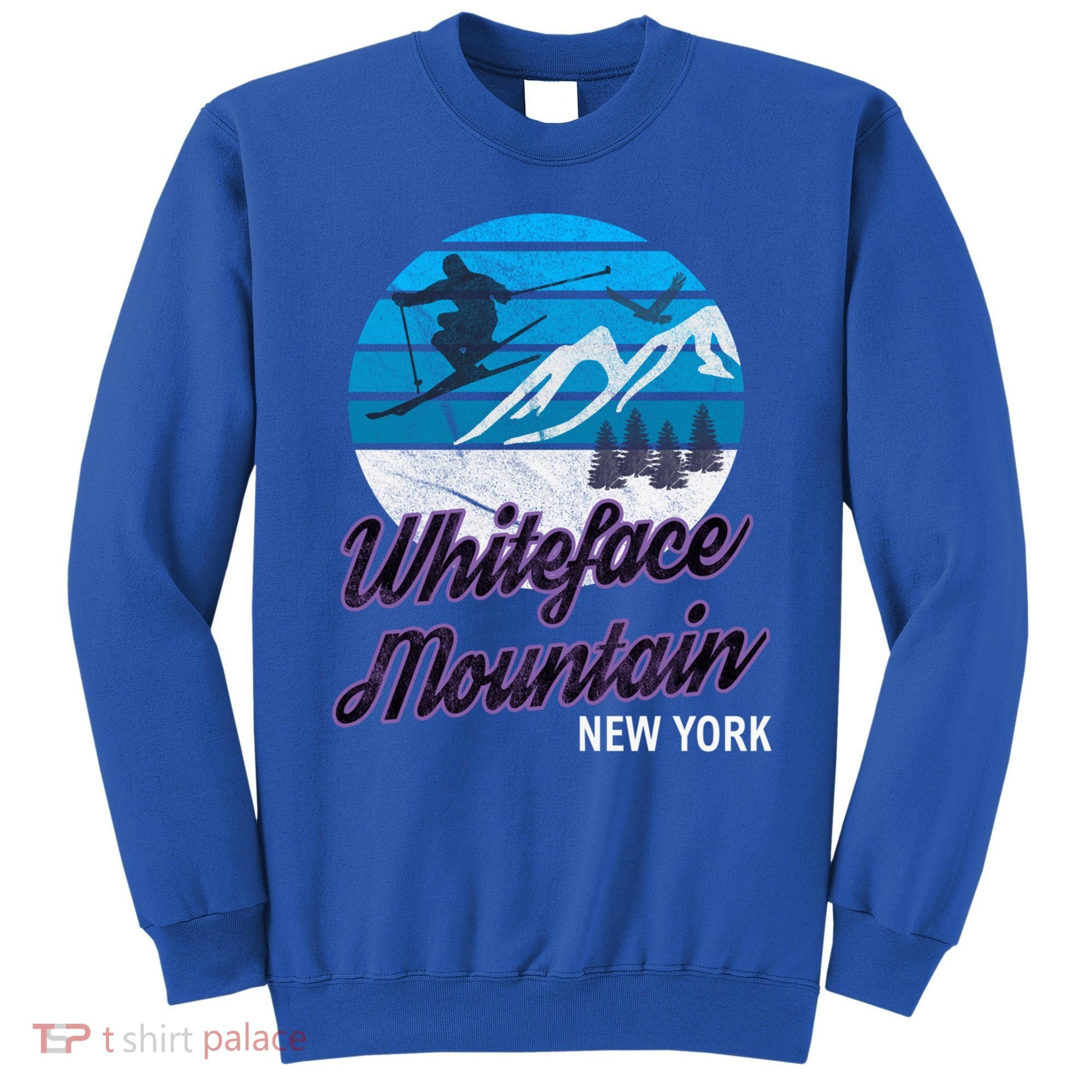 Whiteface Mountain Wilmington Ny Usa Skiing Snowboarding Gift Sweatshirt