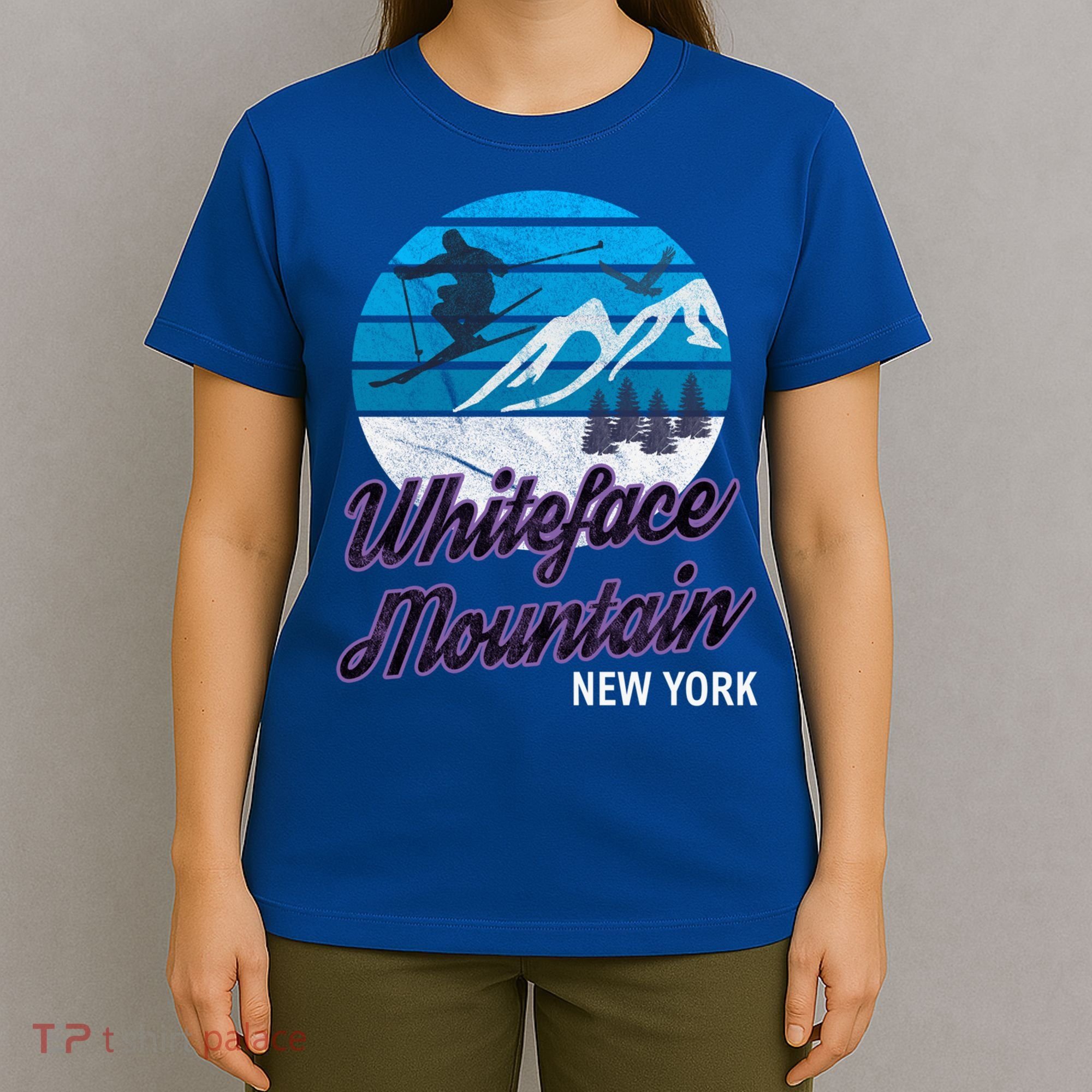 Whiteface Mountain Wilmington Ny Usa Skiing Snowboarding Gift T-Shirt