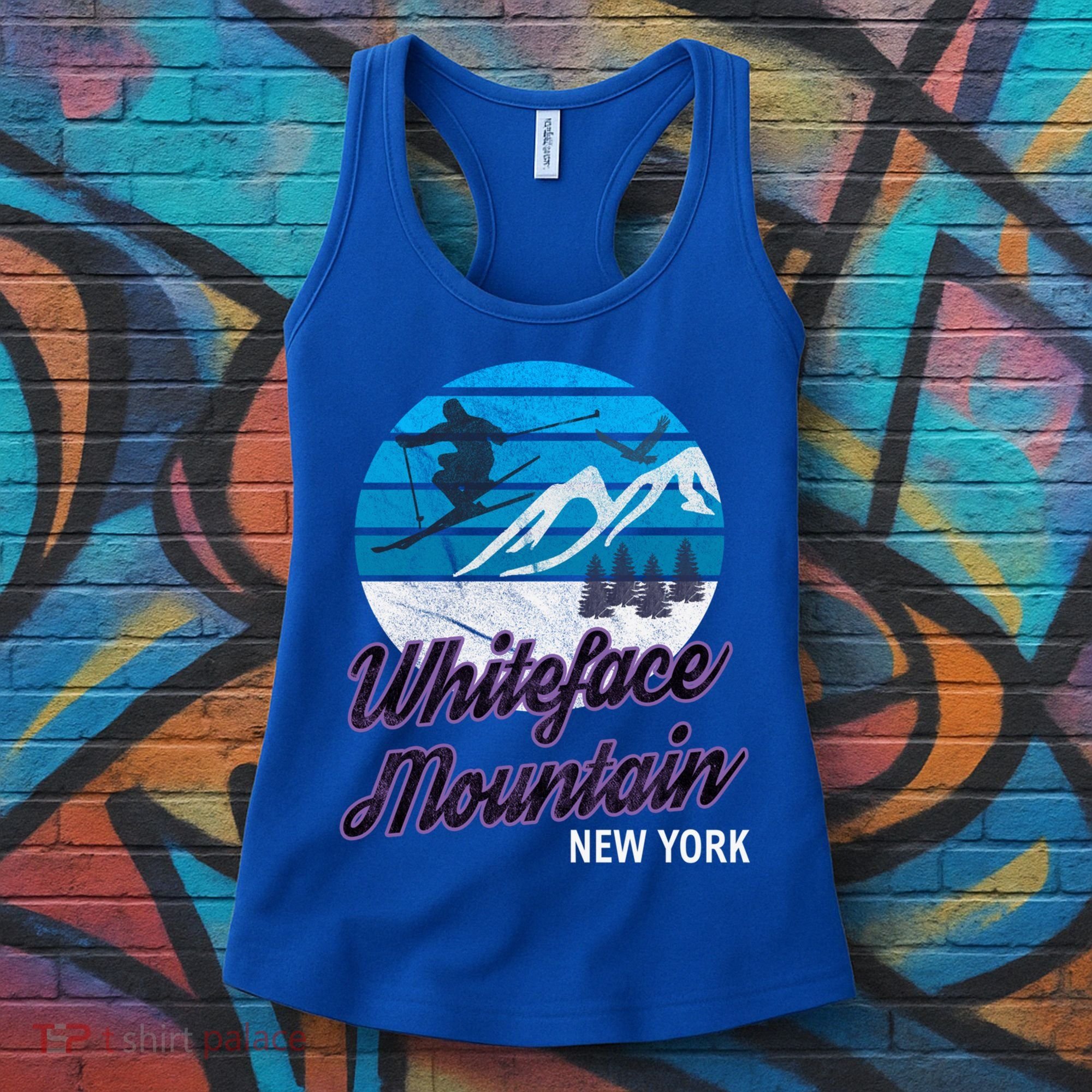 Whiteface Mountain Wilmington Ny Usa Skiing Snowboarding Gift Women's Tank Top