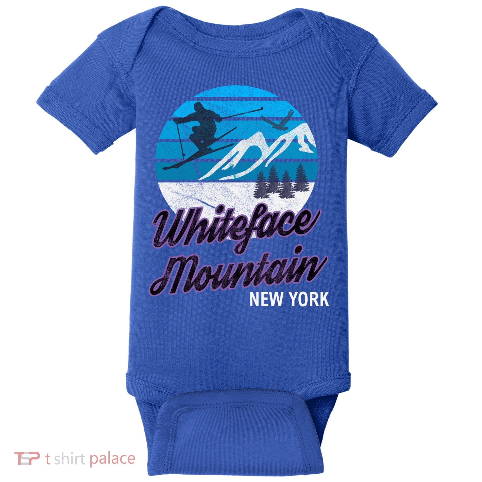 Whiteface Mountain Wilmington Ny Usa Skiing Snowboarding Gift Baby Bodysuit