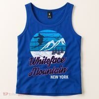 Whiteface Mountain Wilmington Ny Usa Skiing Snowboarding Gift Tank Top thumb 2