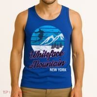 Whiteface Mountain Wilmington Ny Usa Skiing Snowboarding Gift Tank Top thumb 3