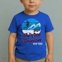 Whiteface Mountain Wilmington Ny Usa Skiing Snowboarding Gift Toddler T-Shirt thumb 2