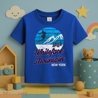 Whiteface Mountain Wilmington Ny Usa Skiing Snowboarding Gift Toddler T-Shirt thumb 3