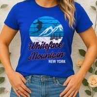 Whiteface Mountain Wilmington Ny Usa Skiing Snowboarding Gift Women's T-Shirt thumb 2