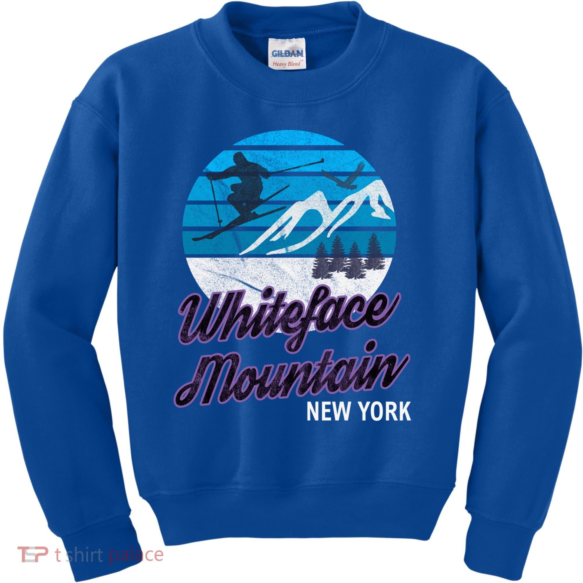 Whiteface Mountain Wilmington Ny Usa Skiing Snowboarding Gift Kids Sweatshirt
