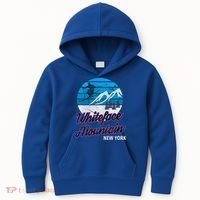 Whiteface Mountain Wilmington Ny Usa Skiing Snowboarding Gift Kids Hoodie thumb 0