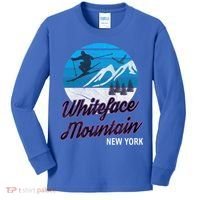 Whiteface Mountain Wilmington Ny Usa Skiing Snowboarding Gift Kids Long Sleeve Shirt thumb 0