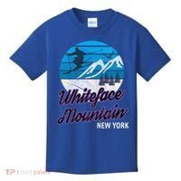 Whiteface Mountain Wilmington Ny Usa Skiing Snowboarding Gift Kids T-Shirt thumb 0