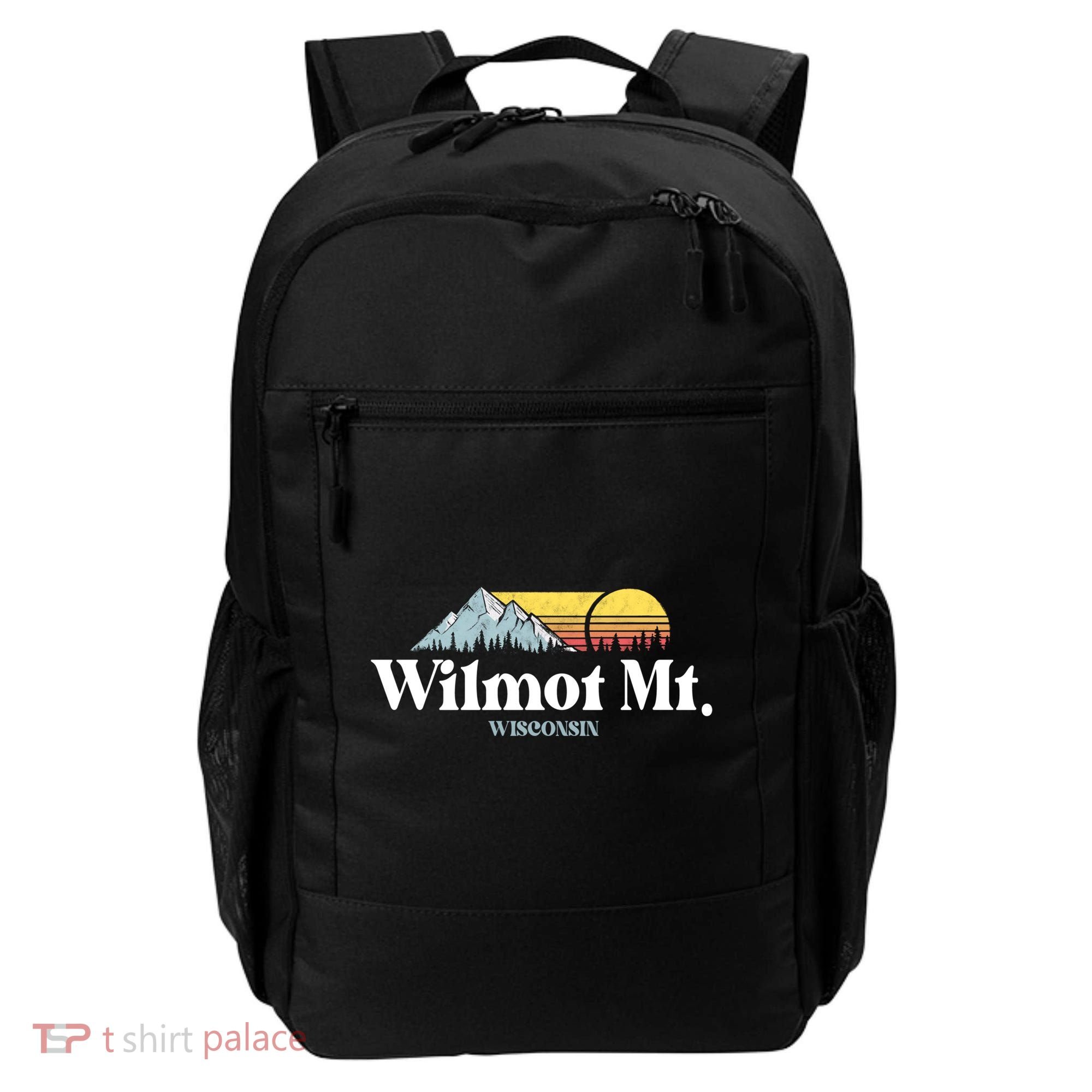 Wilmot Mountain Wisconsin Ski Trip Snowboarding Slopes Cute Gift Backpack