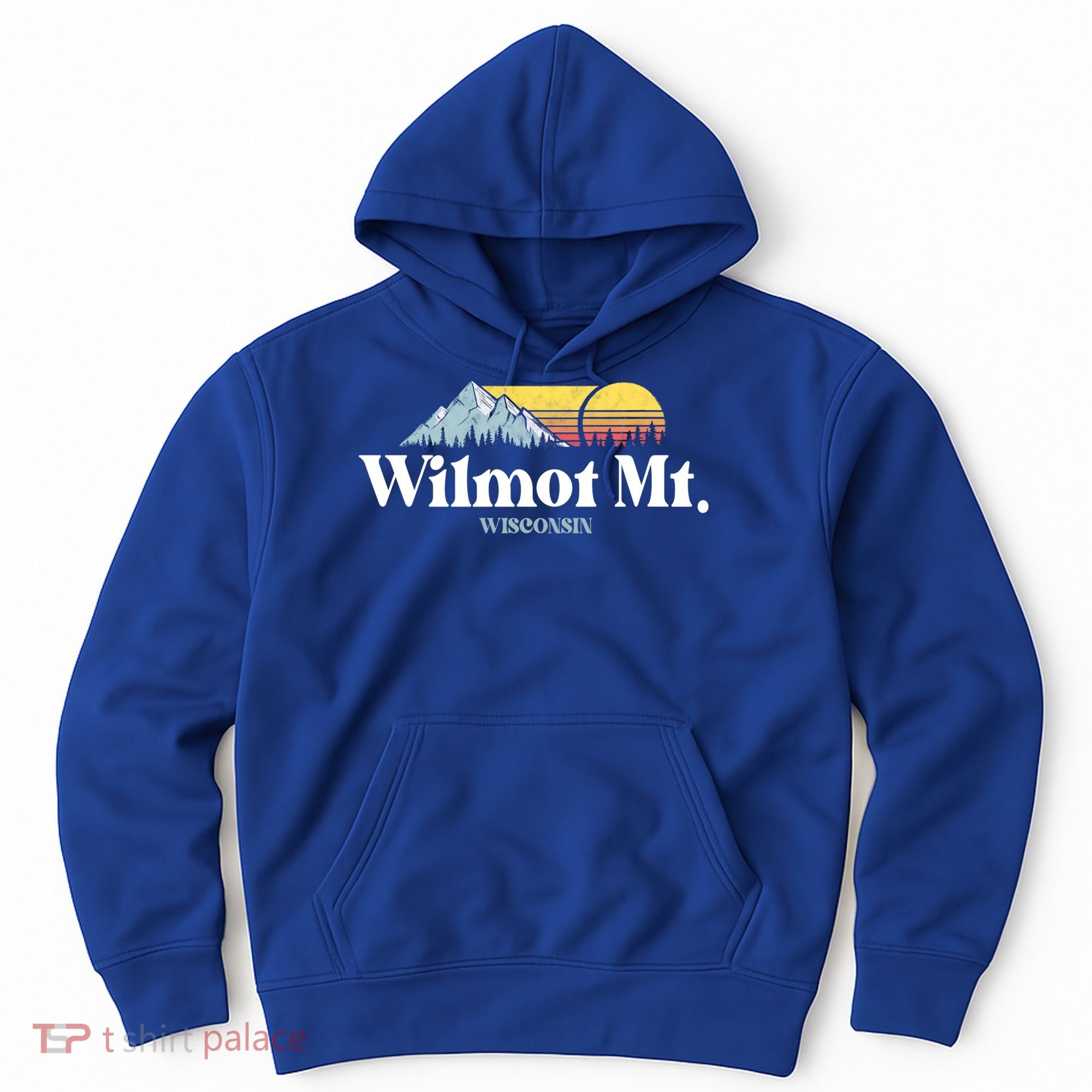 Wilmot Mountain Wisconsin Ski Trip Snowboarding Slopes Cute Gift Hoodie