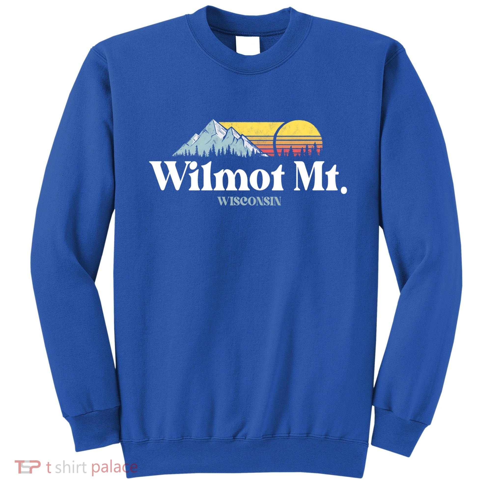 Wilmot Mountain Wisconsin Ski Trip Snowboarding Slopes Cute Gift Sweatshirt