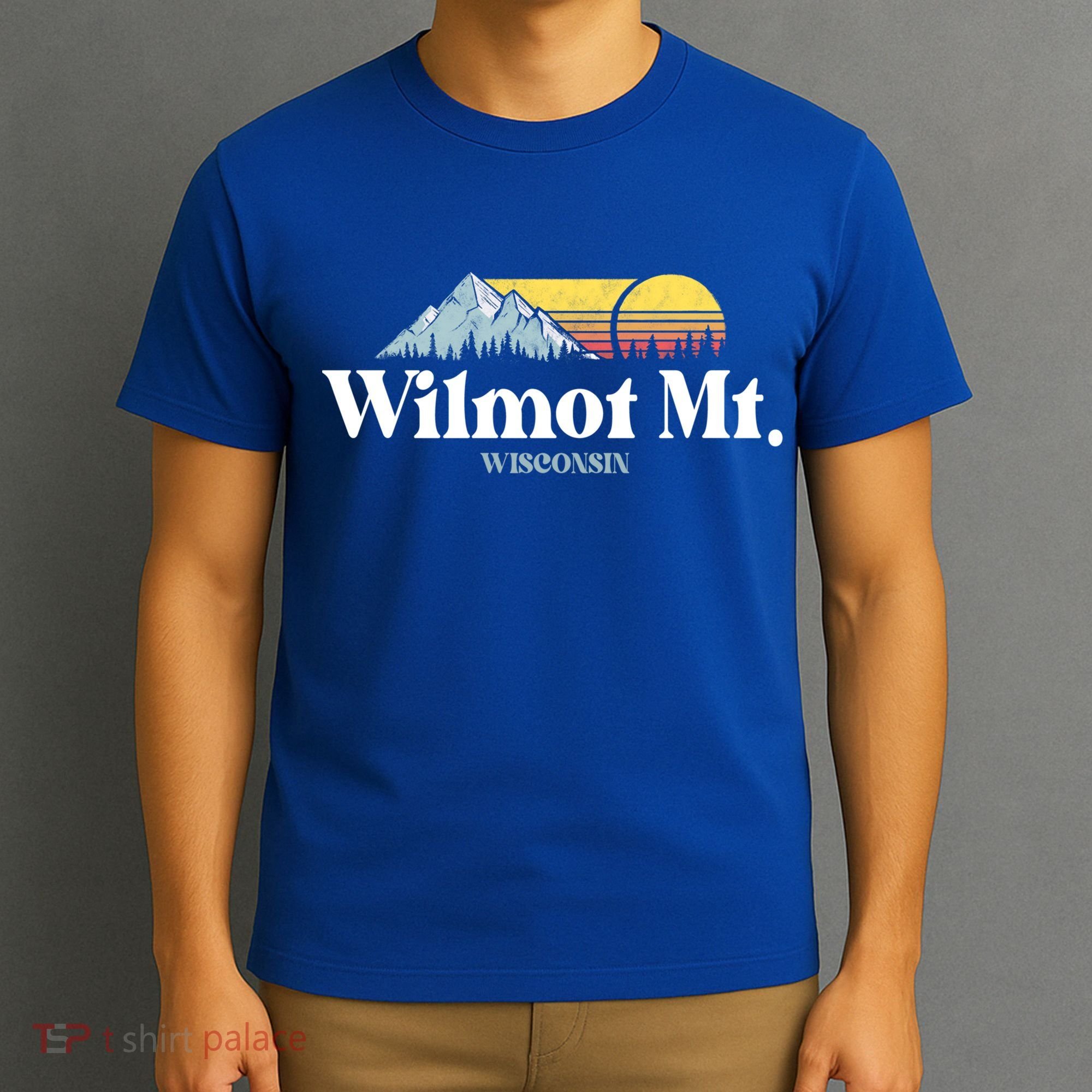 Wilmot Mountain Wisconsin Ski Trip Snowboarding Slopes Cute Gift T-Shirt
